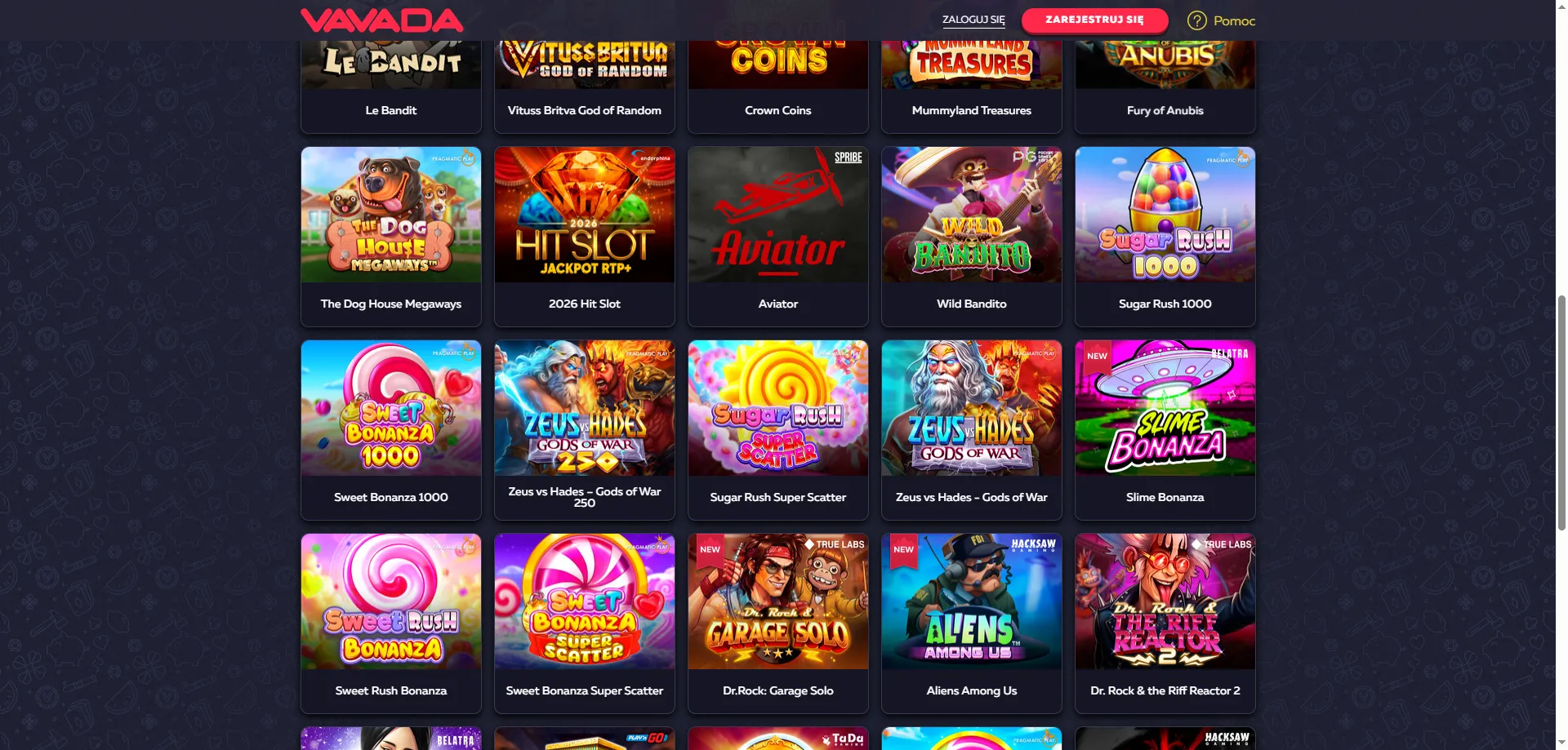 Najlepsze sloty online w Vavada Casino – tysiące tytułów